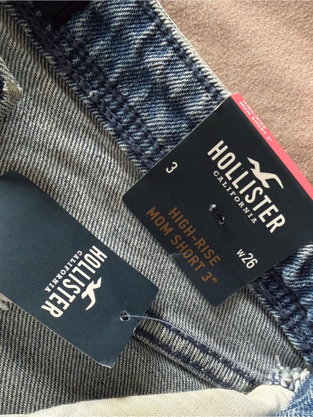 Hollister Light Blue Daisy Denim Cutoff Shorts - Picture 5 of 6